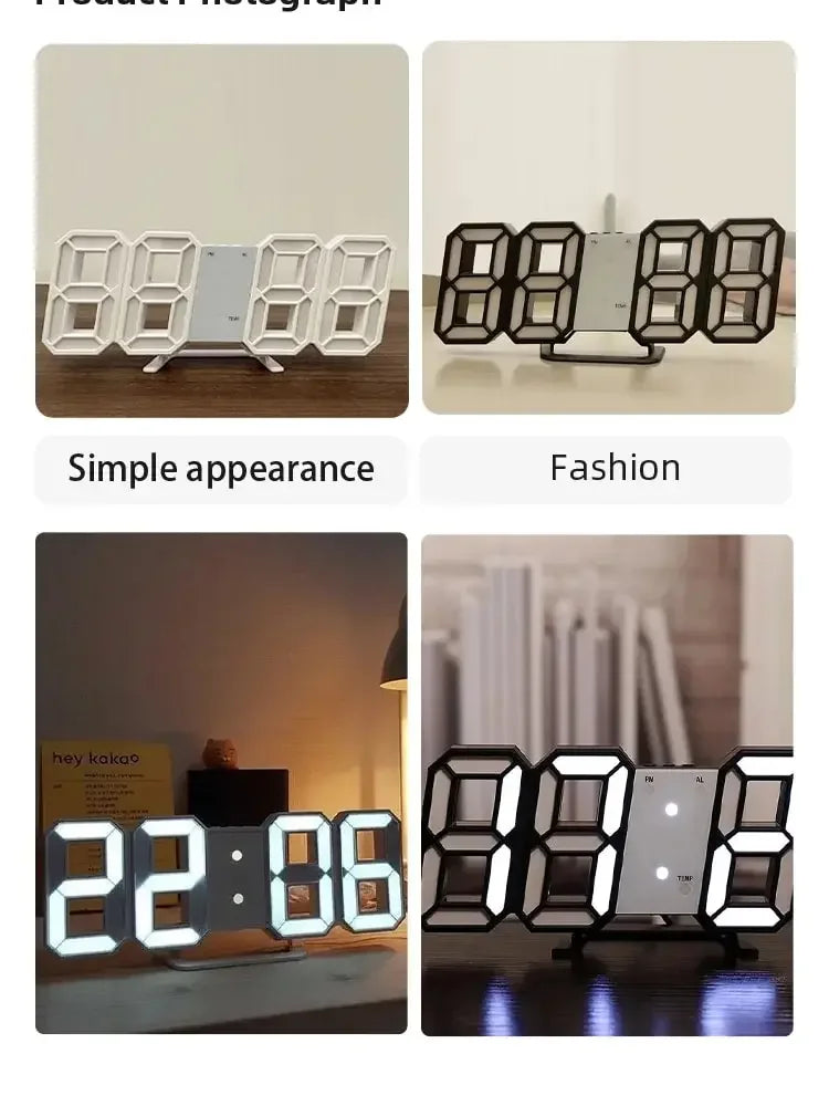 Digital Clock 3D LED