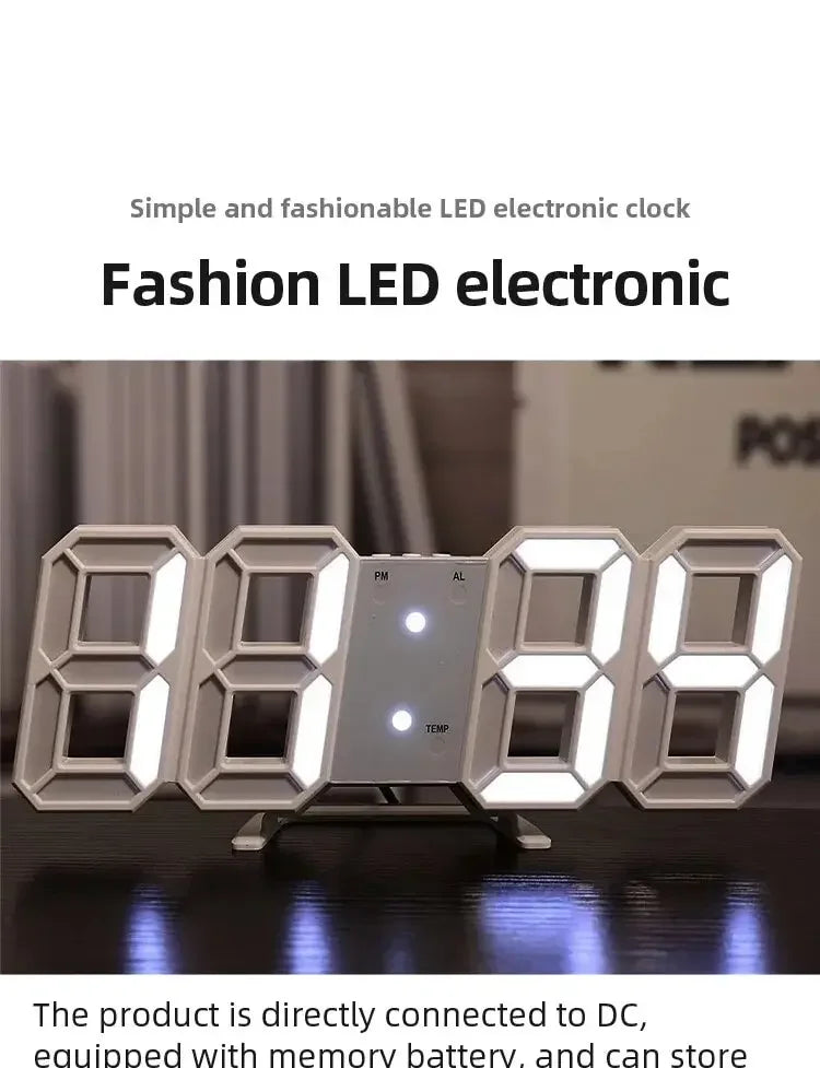 Digital Clock 3D LED